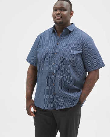 Plus Size Australian Cotton Short Sleeve Business Shirt
