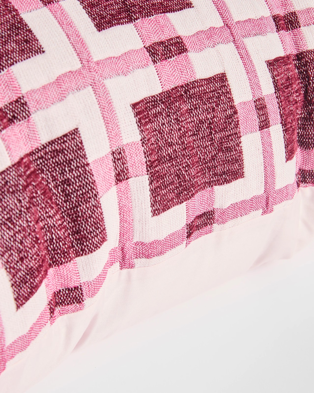 Scarlett Chenille Textured European Pillowcase - Sangria 2 of 3