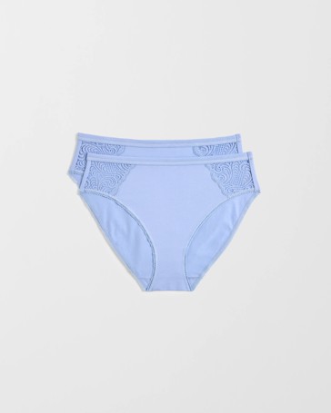 Australian Cotton Blend 2 Pack High Cut Briefs