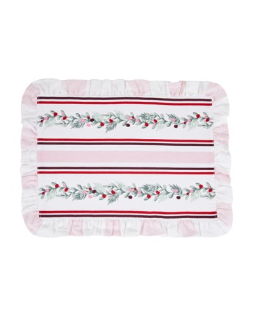 Anko Holly Stripe Ruffle Placemat
