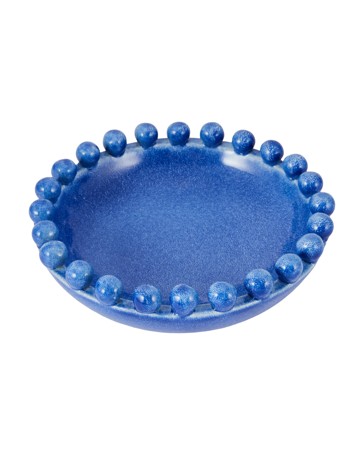 Anko Blue Beaded Edge Decor Bowl