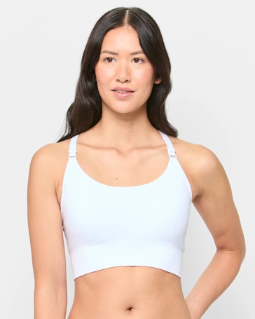 Medium Impact Seamfree Racer Sports Crop Top