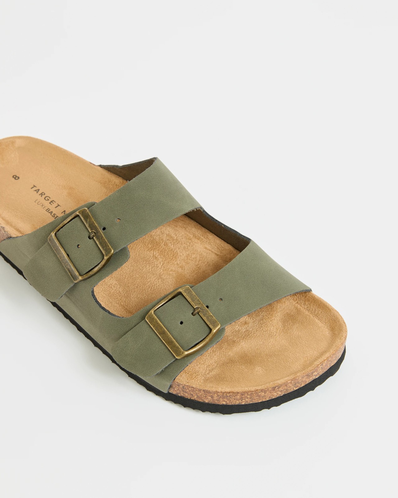 Smooth Moulded Cork Sandals - Solomon - Khaki 3 of 3