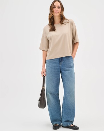Boxy Crew Neck T-Shirt