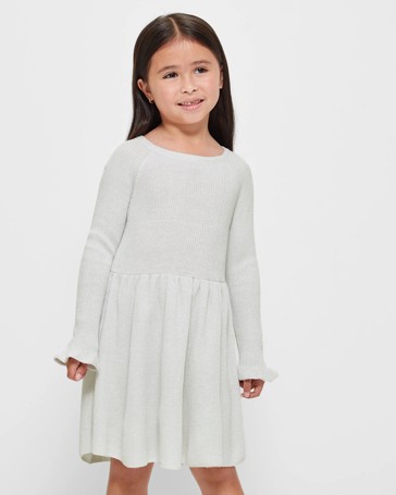 Rib Knit Lurex Dress