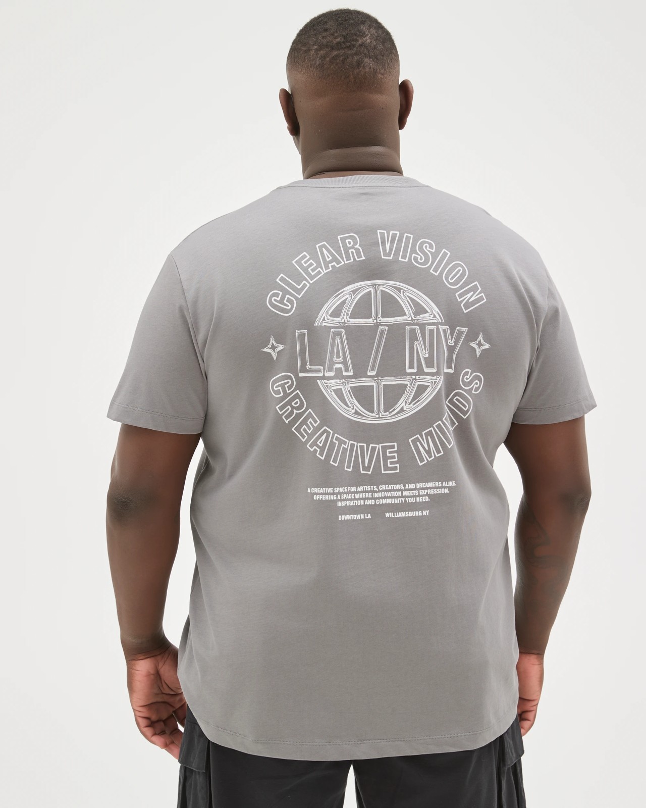Plus Size Australian Cotton Heavyweight Relaxed Clear Vision T-Shirt 6 of 6