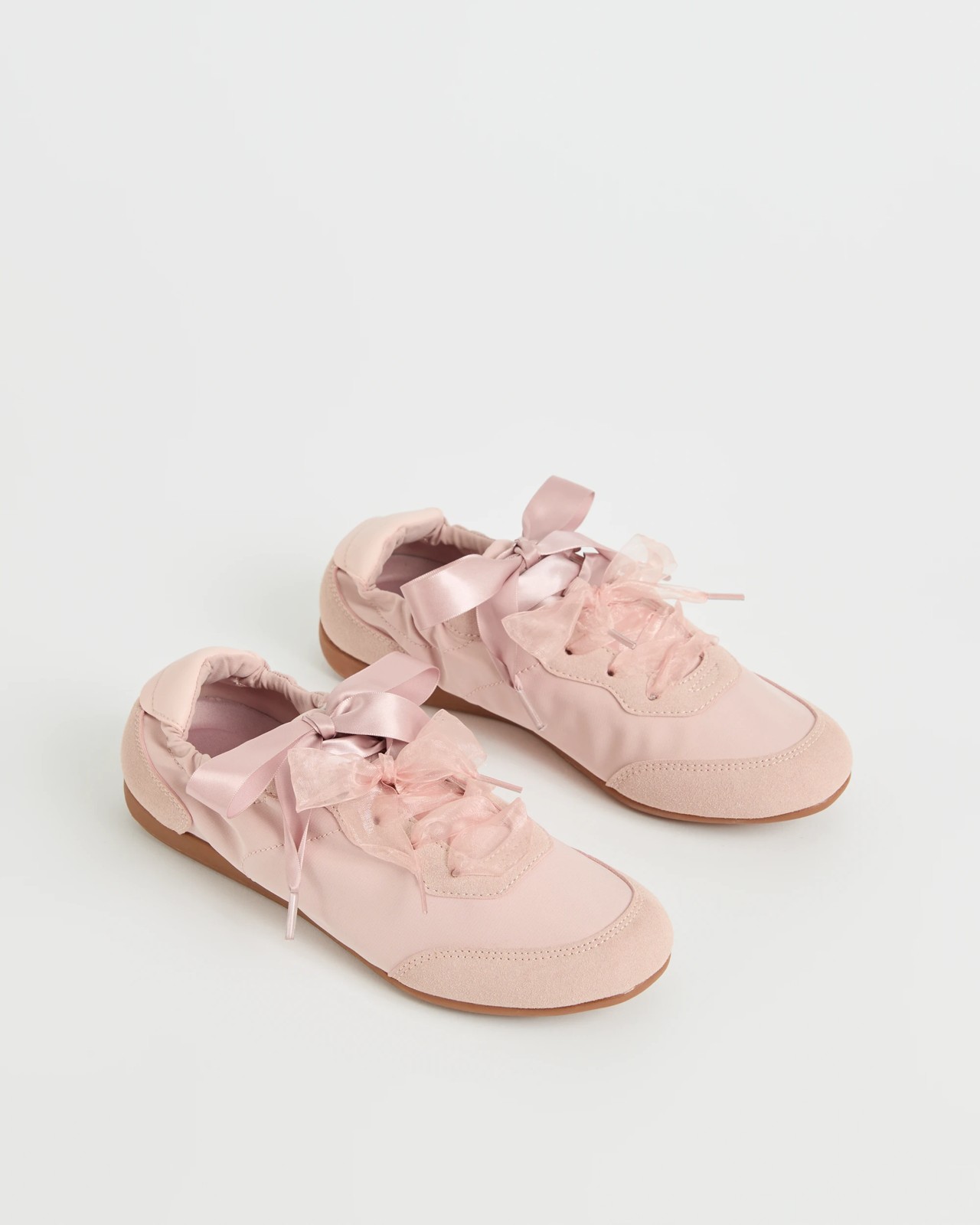 Elasticated Back Sneakerinas - Nella - Dusty Pink 2 of 3