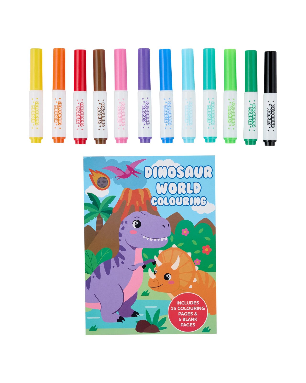 Anko On The Go Dino Colouring Marker Case 3 of 4