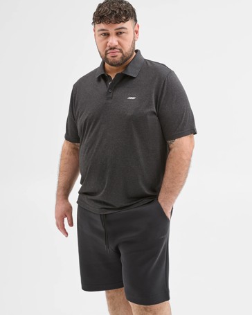 Plus Size Active Polo Top