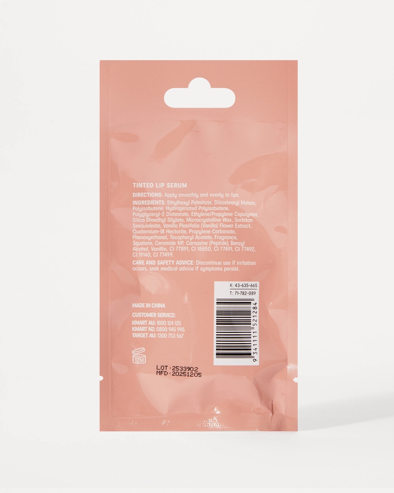 OXX Skincare Lip Care Tinted Lip Serum 15ml - Rosewood Brown 5 of 5