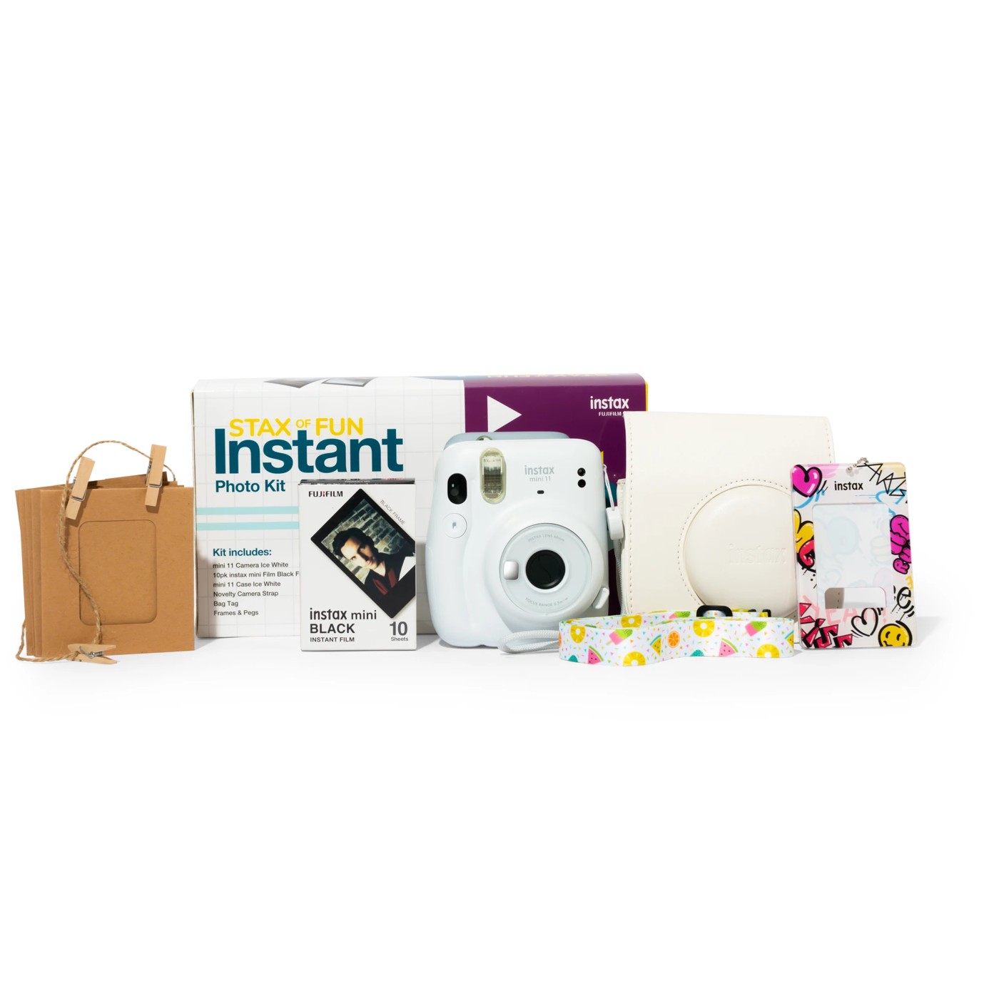 FUJIFILM INSTAX Mini 11 Instant Film Camera (Ice white) at