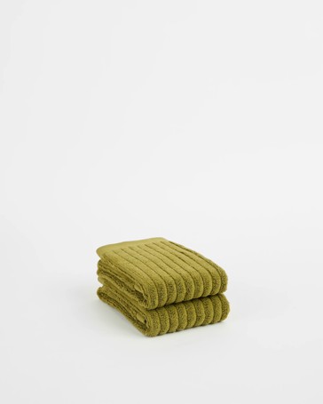 Dylan Australian Cotton Rib 2 Pack Hand Towel