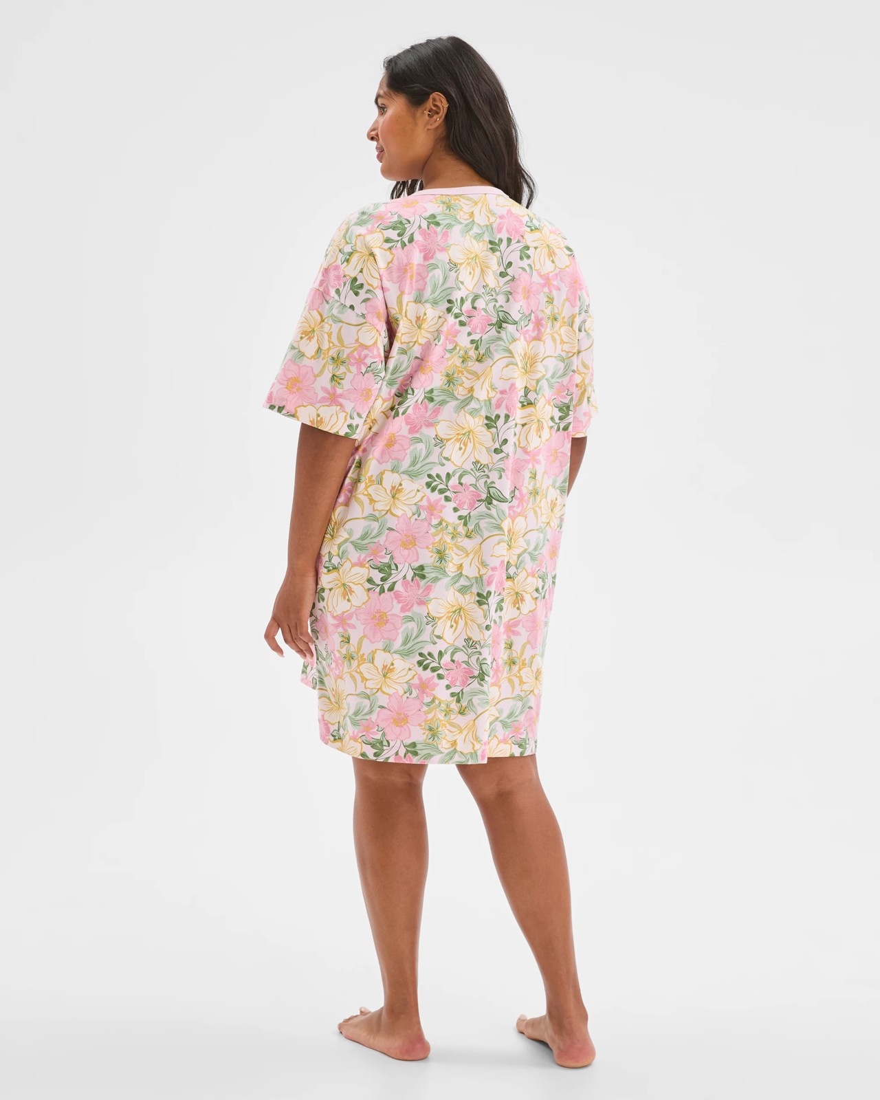 Plus Size Australian Cotton Henley Nightie 6 of 6