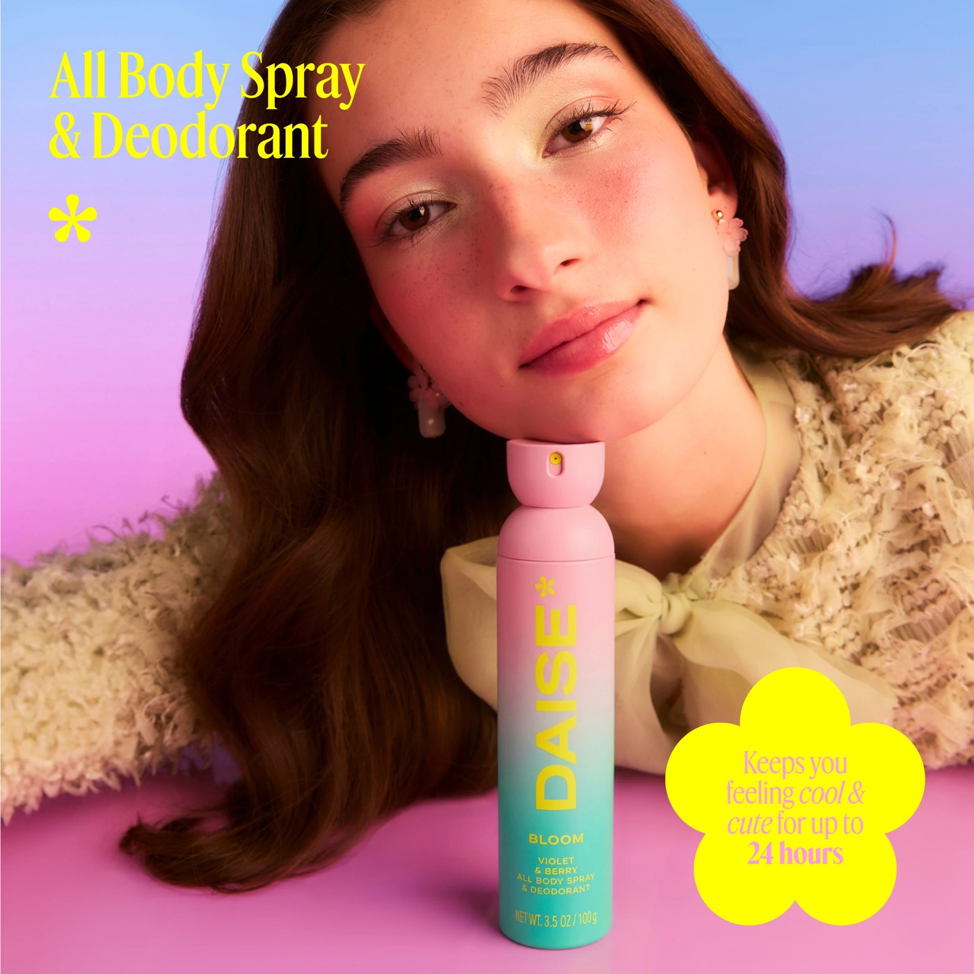 DAISE Bloom All Body Spray & Deodorant 120ml - Violet and Berry 3 of 5
