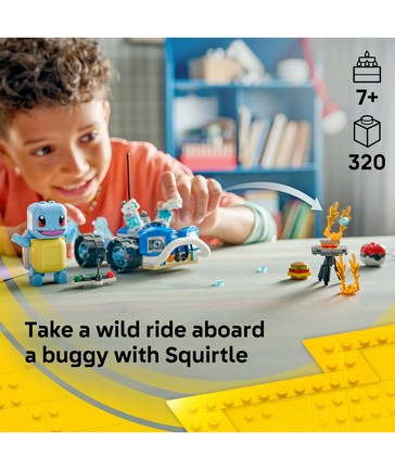 LEGO® Pokemon SMART Play: Trainer's Buggy Adventure with Squirtle 72156