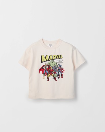 Marvel Australian Cotton Oversized Washed T-Shirt