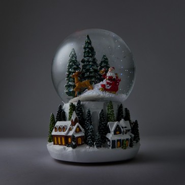 Anko Light and Sound Snow Globe