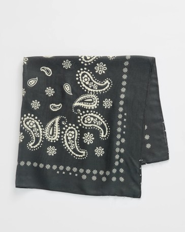 Printed Paisley Bandana Square Scarf