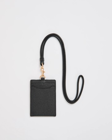 Pebble Card Holder with Lanyard Strap