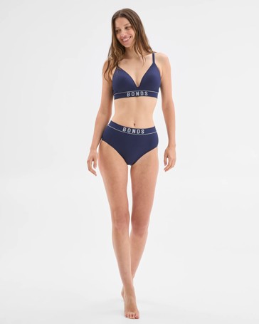 Womens Retro Rib Hi Hi Briefs - Bonds