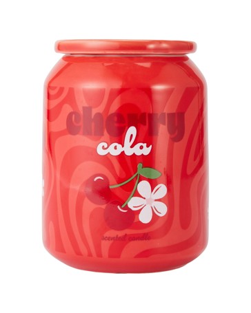 Anko Cherry Cola Soda Ceramic Candle
