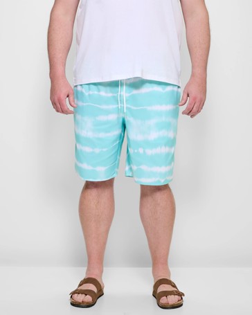 Plus Size Tie Dye Boardshorts