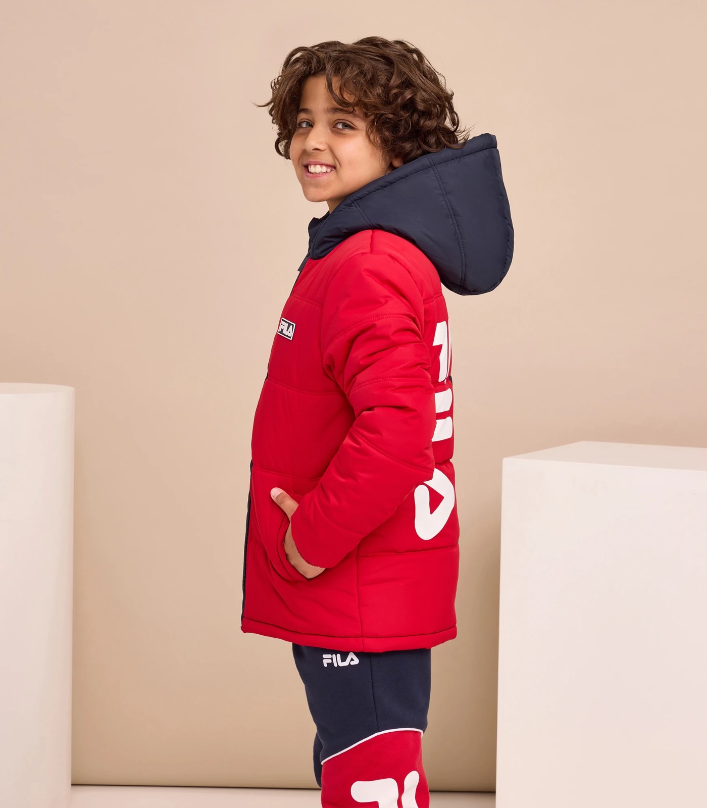 Fila red puffer jacket online