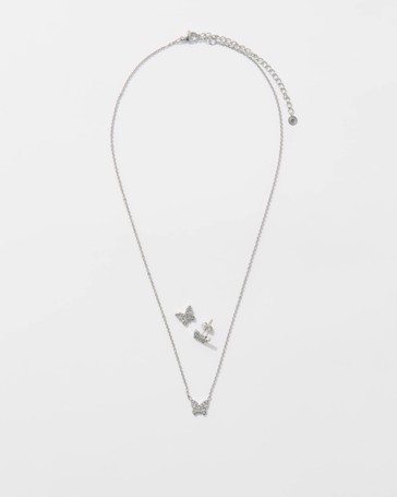 Waterproof 2 Pack Butterfly Jewellery Set