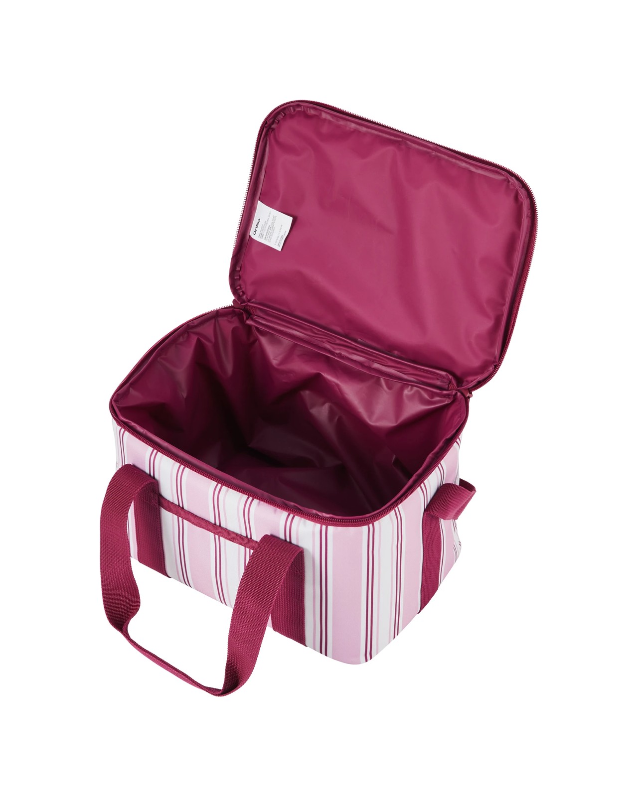 Anko Pink Stripe Large Insulated Lunch Bag 3 of 5