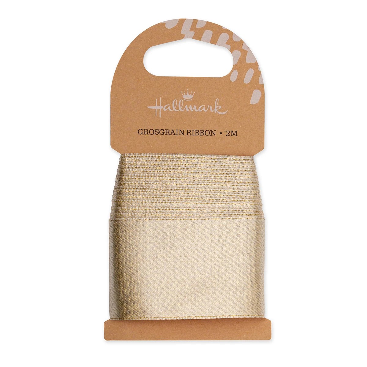 2m Hallmark Grosgrain Ribbon - Gold Look 3 of 3
