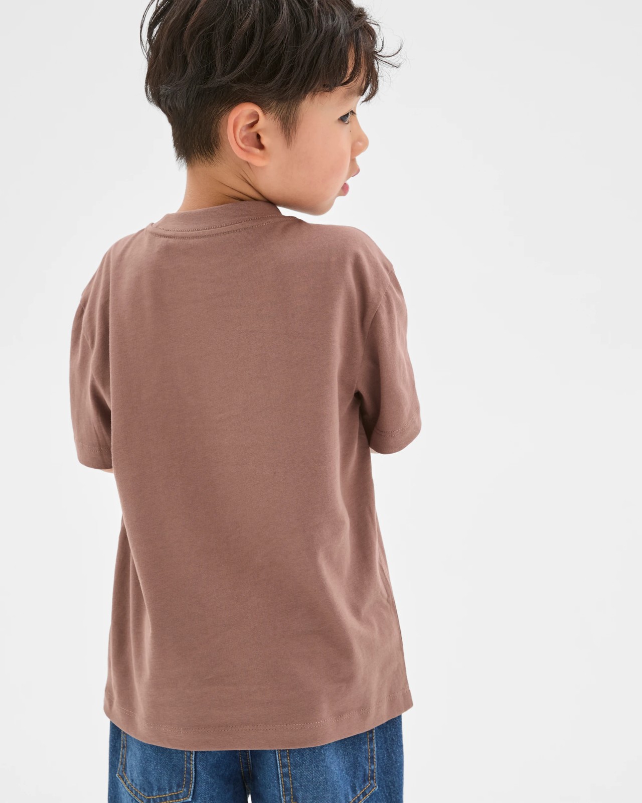 Australian Cotton Short Sleeve T-Shirt - Brown 4 of 6