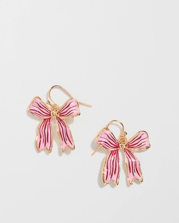 Christmas Bows Drop Earrings