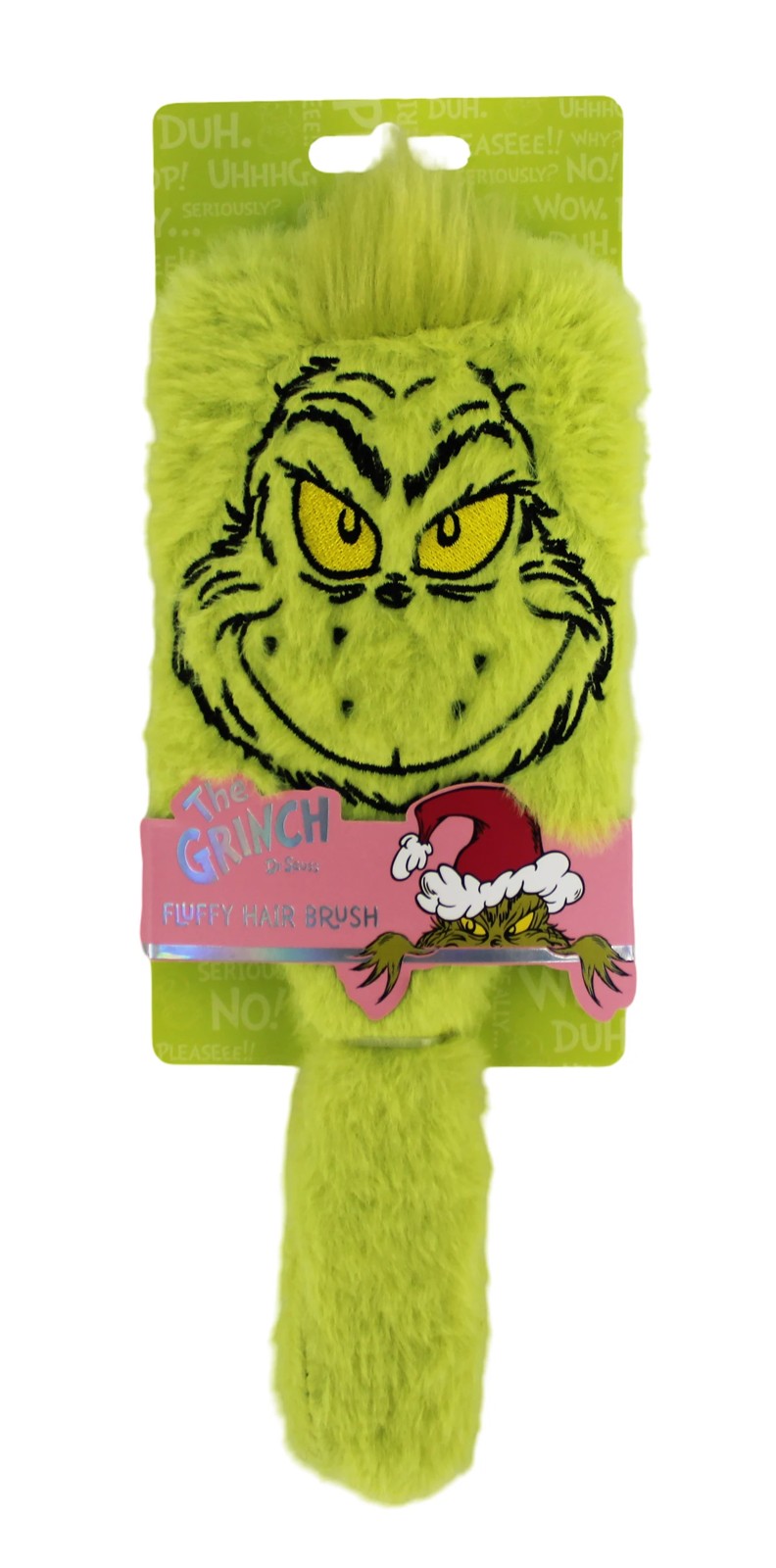 Dr. Seuss the Grinch Fluffy Hair Brush - Green 2 of 4