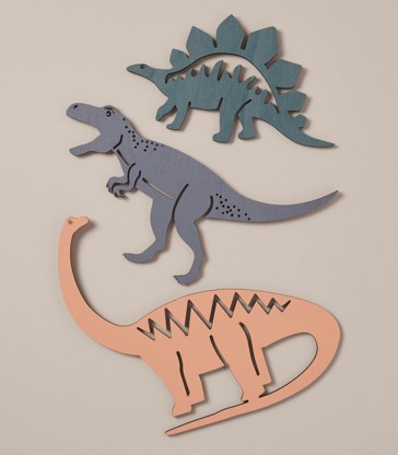 Kids' Dinosaur Wall Hanging - Set of 3