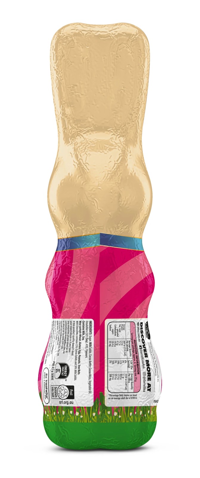 Darrell Lea Milk Chocolate Easter Bunny - 160g 2 of 3