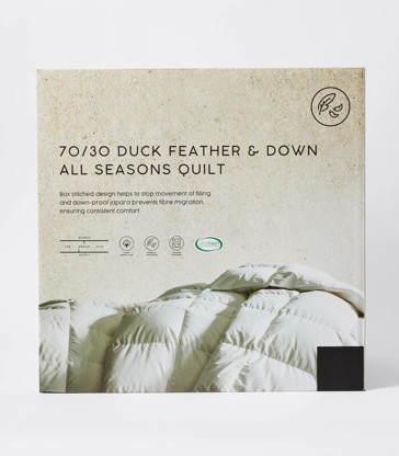70/30 Duck Feather & Down All Seasons Quilt
