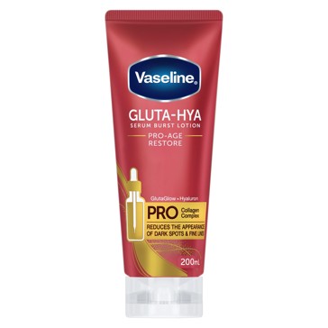 Vaseline Gluta-Hya Serum Burst Pro-Age Restore Body Lotion 200ml