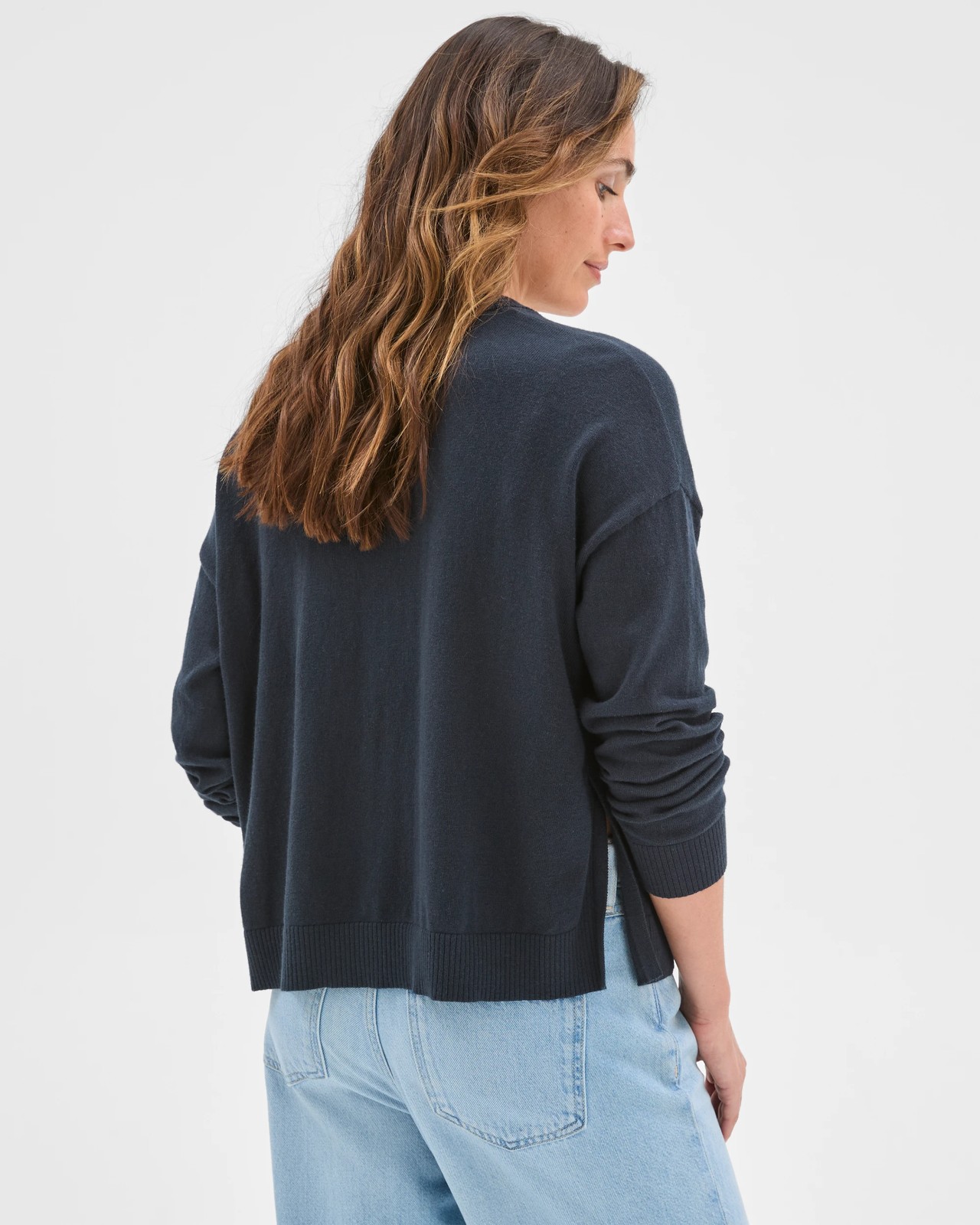 Australian Cotton Knit Cardigan - Petrol 6 of 6