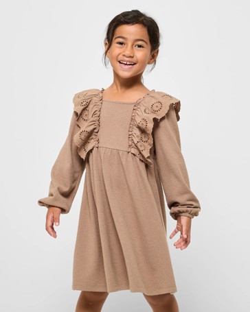 Knit Broderie Dress