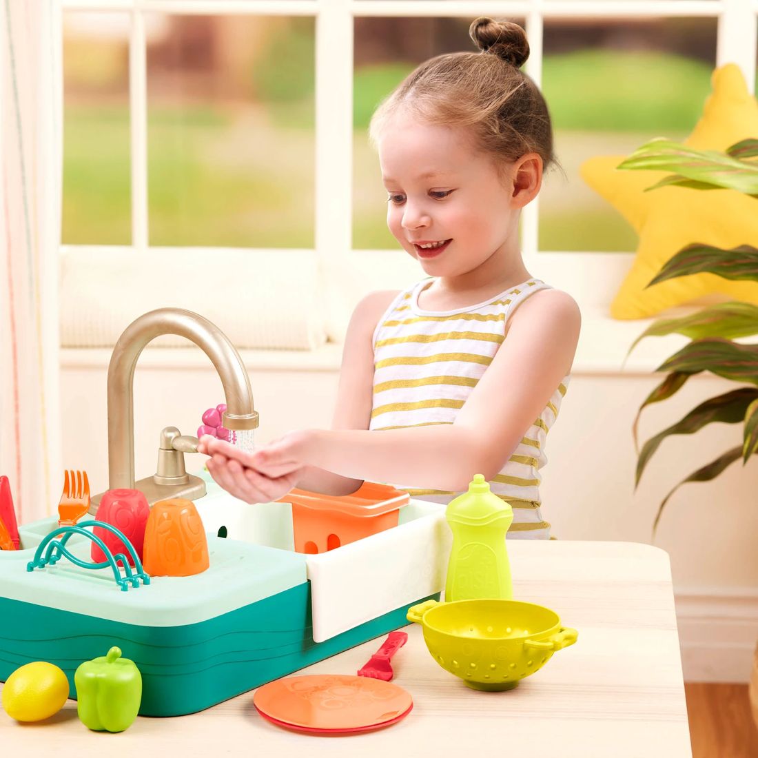 B. toys SplashnScrub Sink Play Set Target Australia
