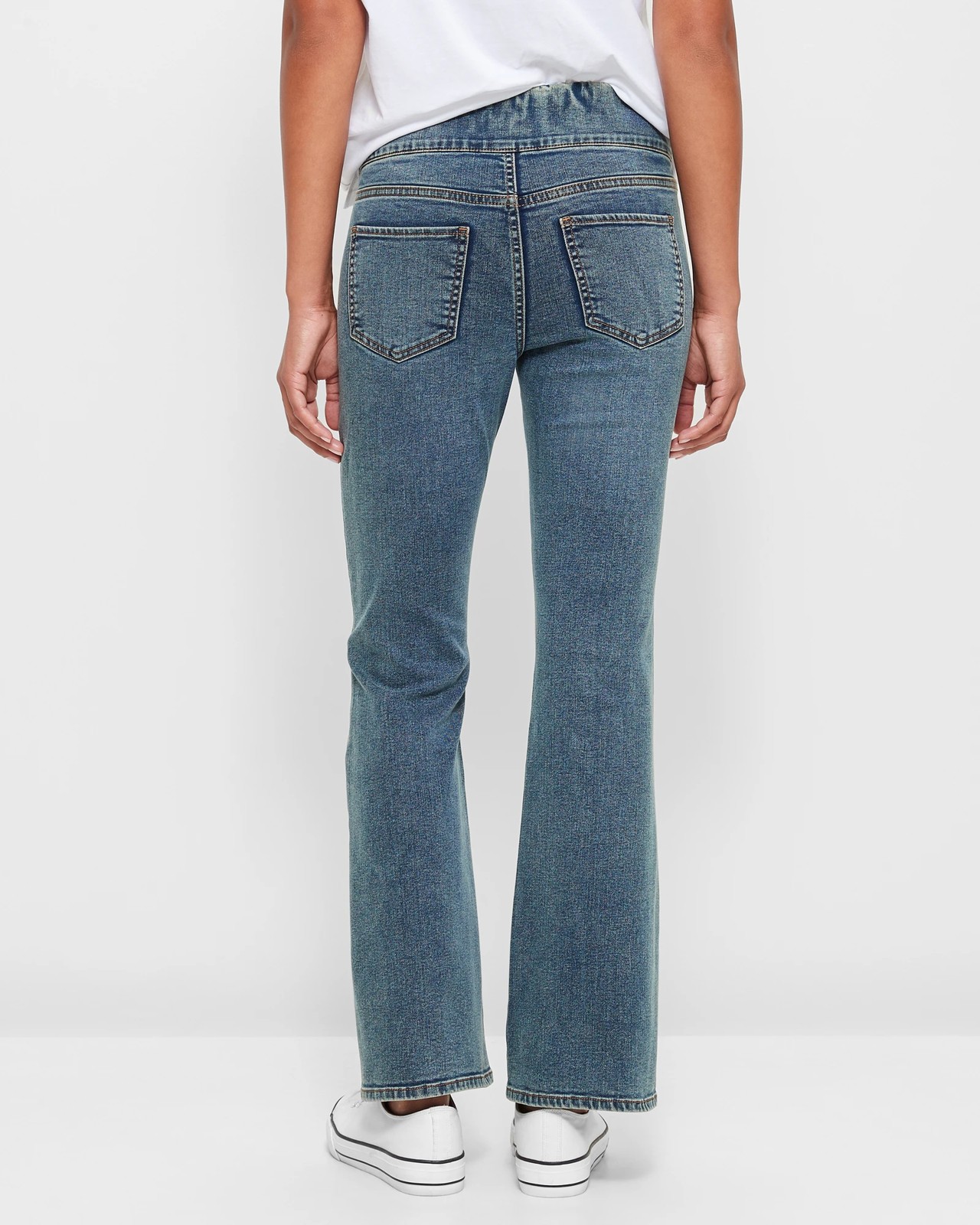 High Rise Full Length Flare Denim Jeggings | Target Australia