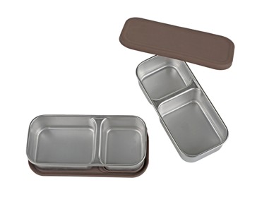 Anko 2 Pack Stainless Steel Snack Box