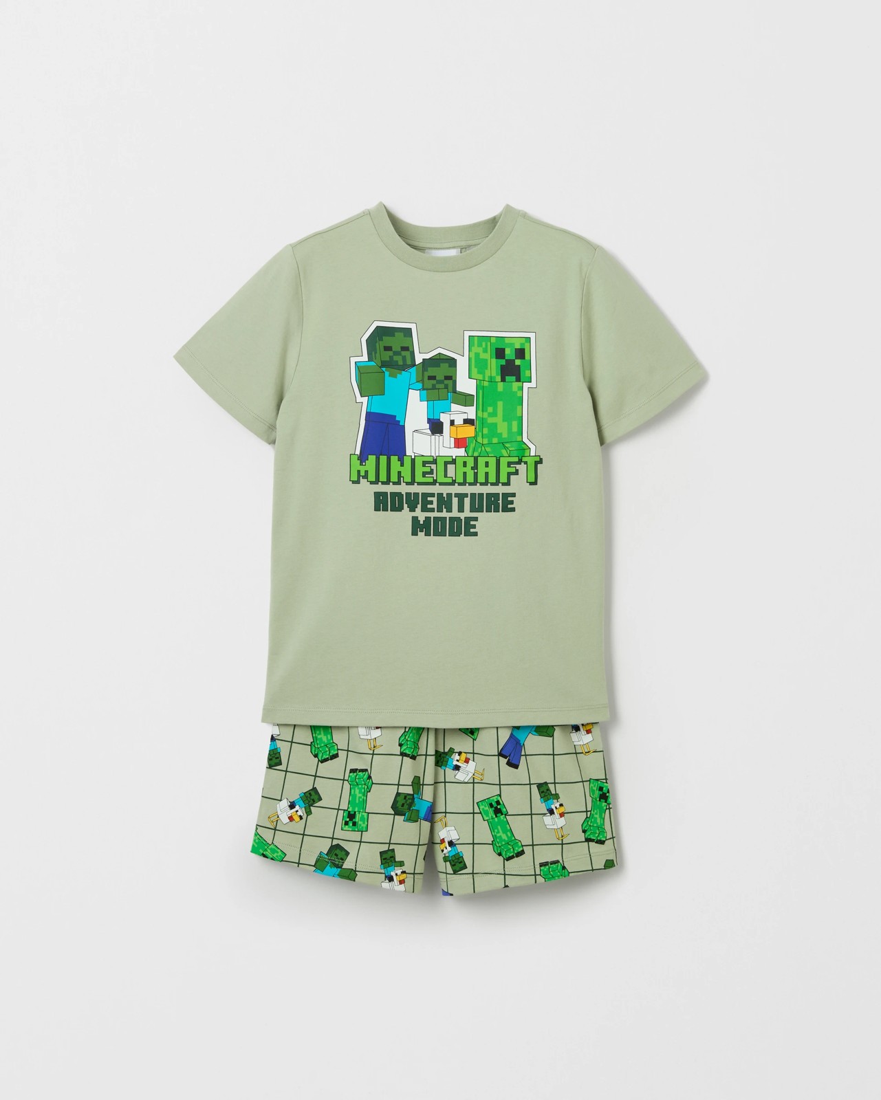 Licensed Minecraft Australian Cotton Older Boys Pyjama Set 4 of 4