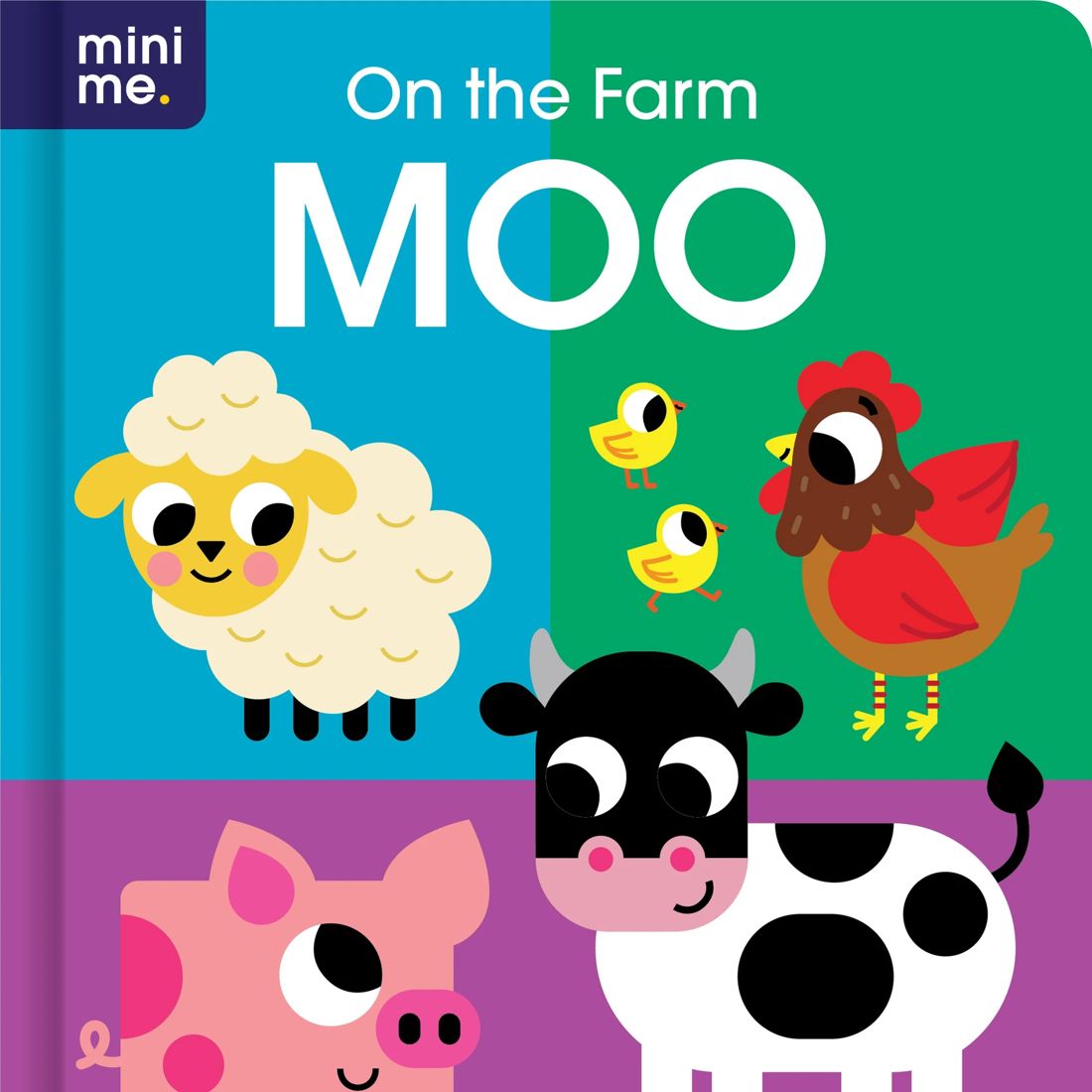 Mini Me Cased Board Book Moo Target Australia