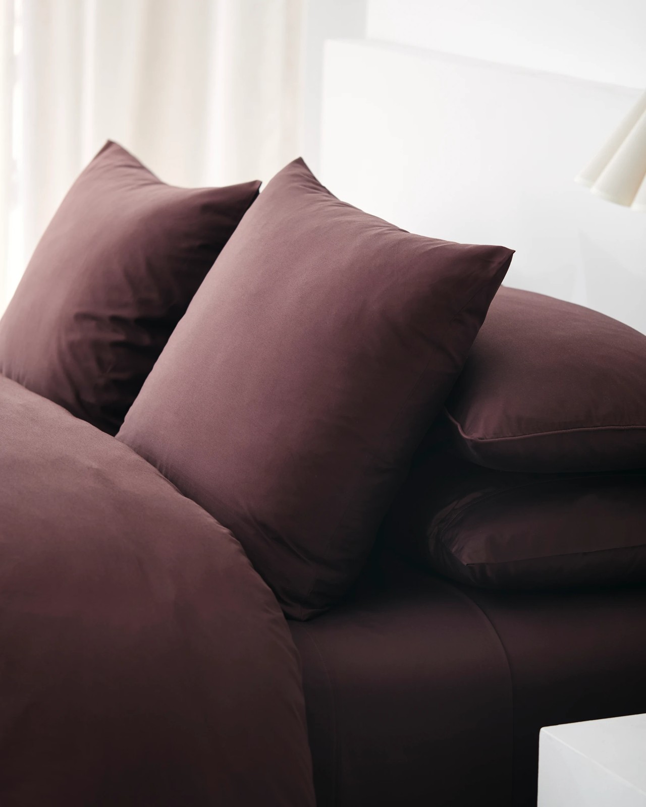 Eden Luxury Egyptian Cotton Quilt Cover Set - Chocolate 4 of 5