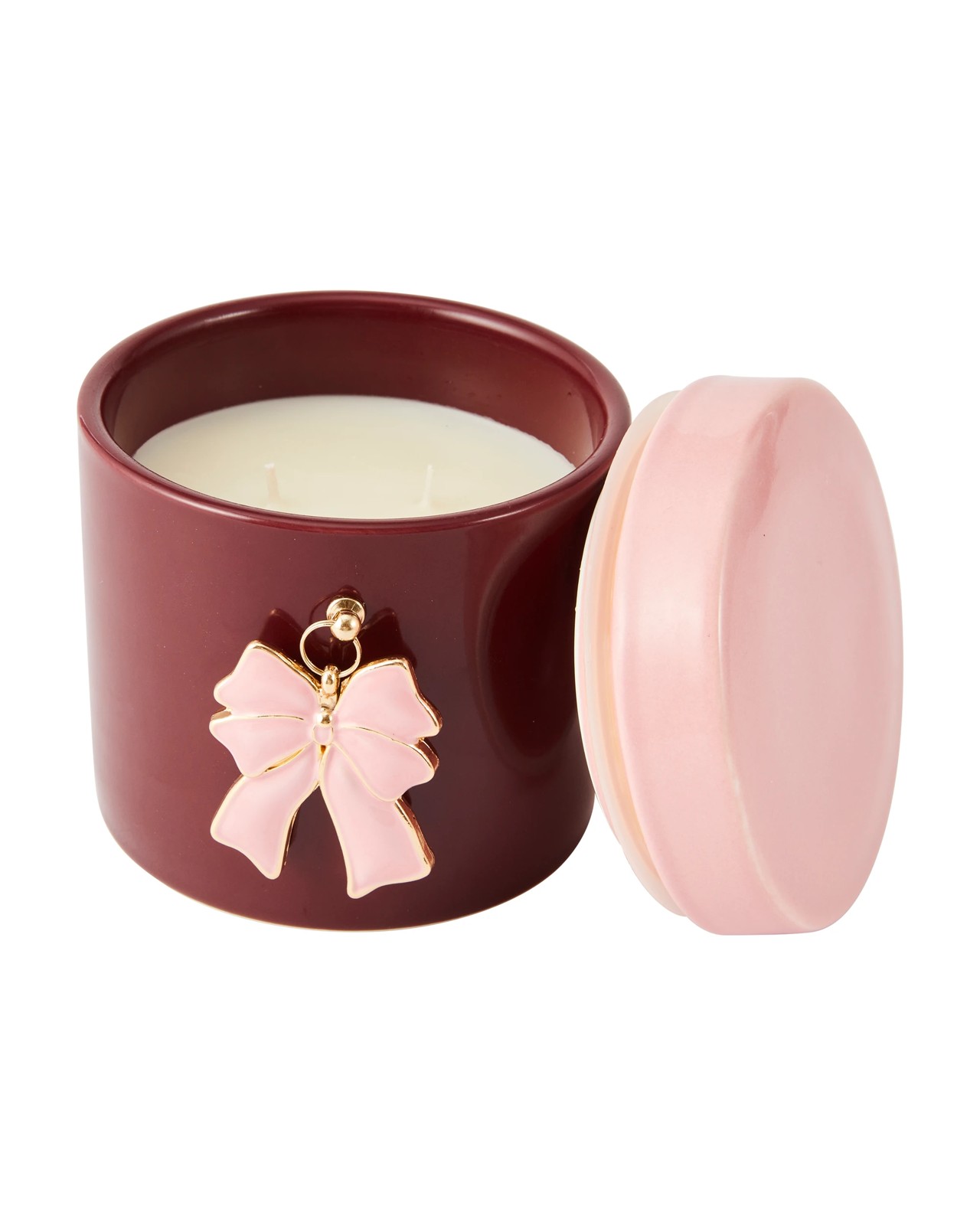 Anko Christmas Bow Charm Candle 2 of 6