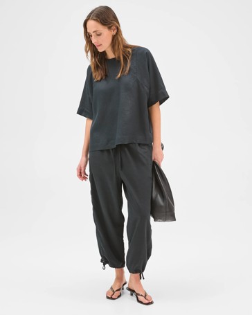 European Linen Seamed T-Shirt