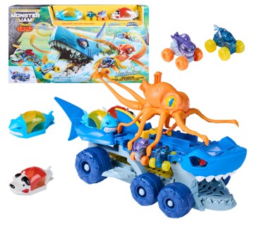 Monster Jam Mini Jams Megalodon Carrier