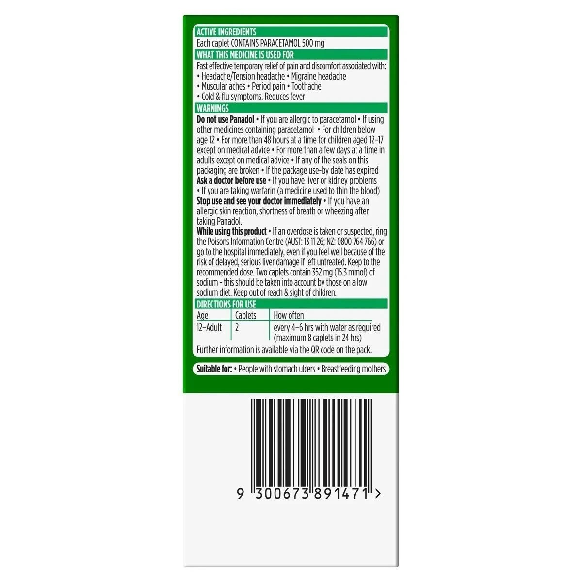 16 Pack Panadol Rapid Paracetamol 500mg 3 of 6