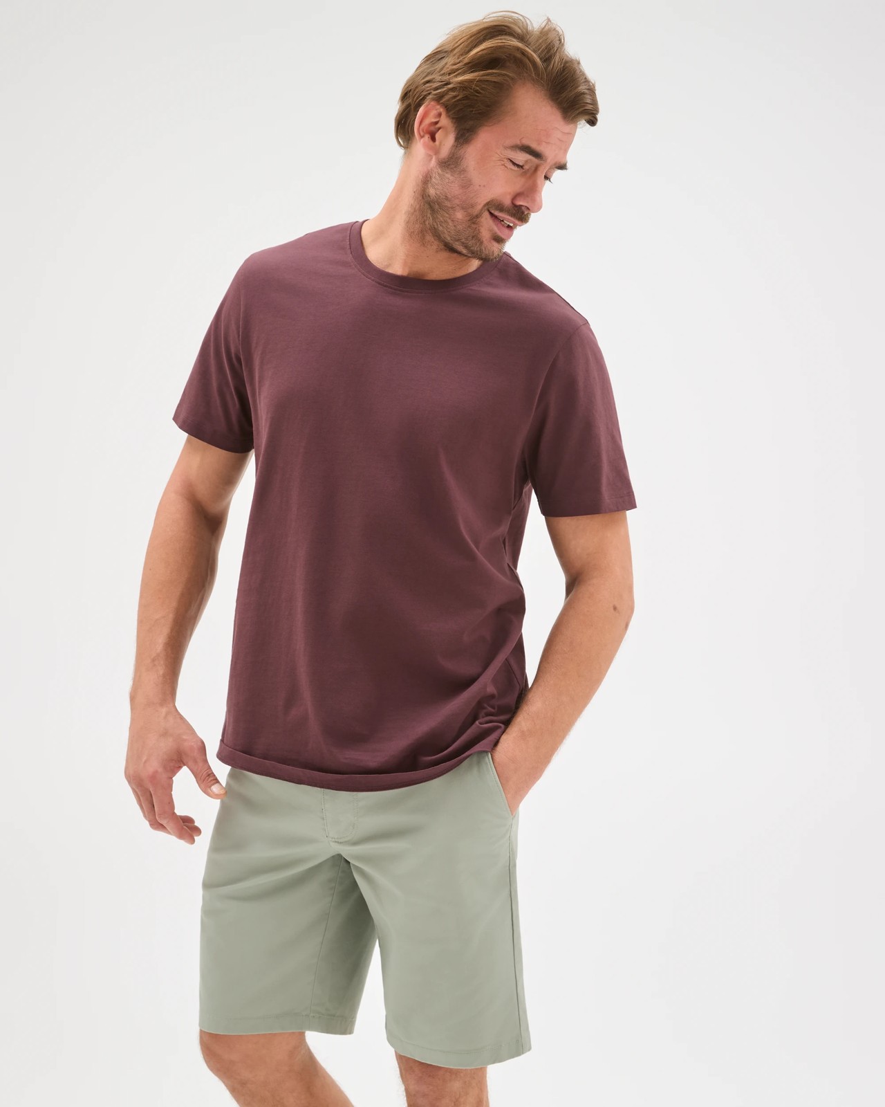 Australian Cotton Regular Chino Shorts - Forest Fog 5 of 5